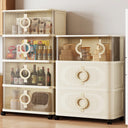 Meuble de Rangement Salon Portes Coulissantes Compartiments | Modulomax